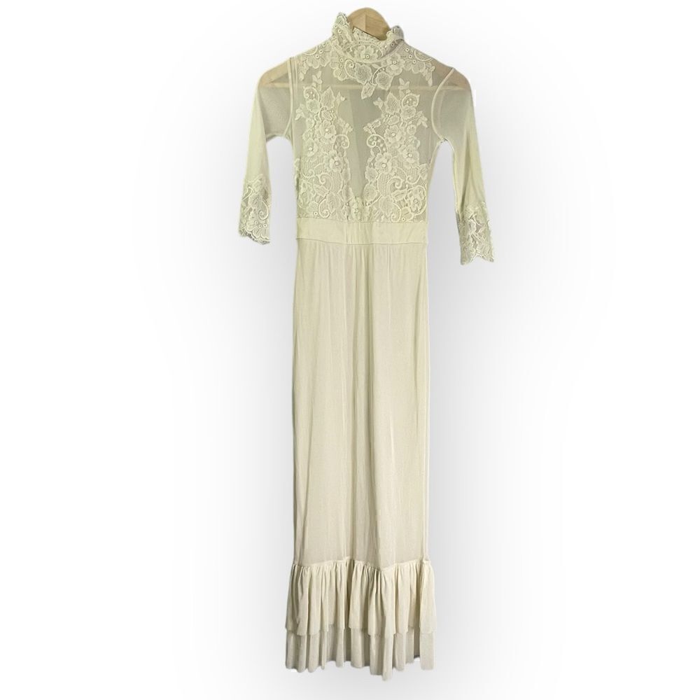 HAH Hot As Hell Take a Bow Dress Reversible Ivory Lace Wedding Gown
